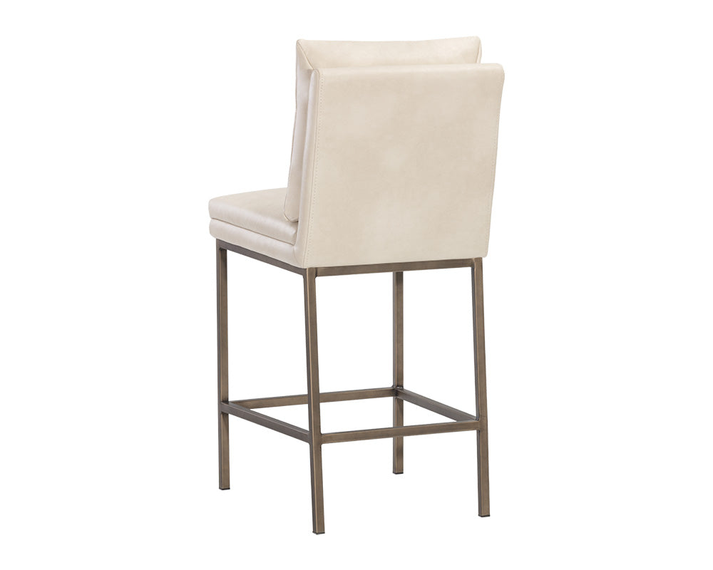 Sunpan Paige Counter Stool - Bravo Black/Cream