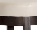 SUNPAN Cedric Swivel Counter Stool - Castillo Cream, Havana Dark Brown