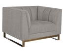 Sunpan Parker Armchair - Zenith Graphite Grey/Soft Grey