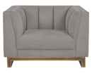 Sunpan Parker Armchair - Zenith Graphite Grey/Soft Grey