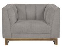Sunpan Parker Armchair - Zenith Graphite Grey/Soft Grey