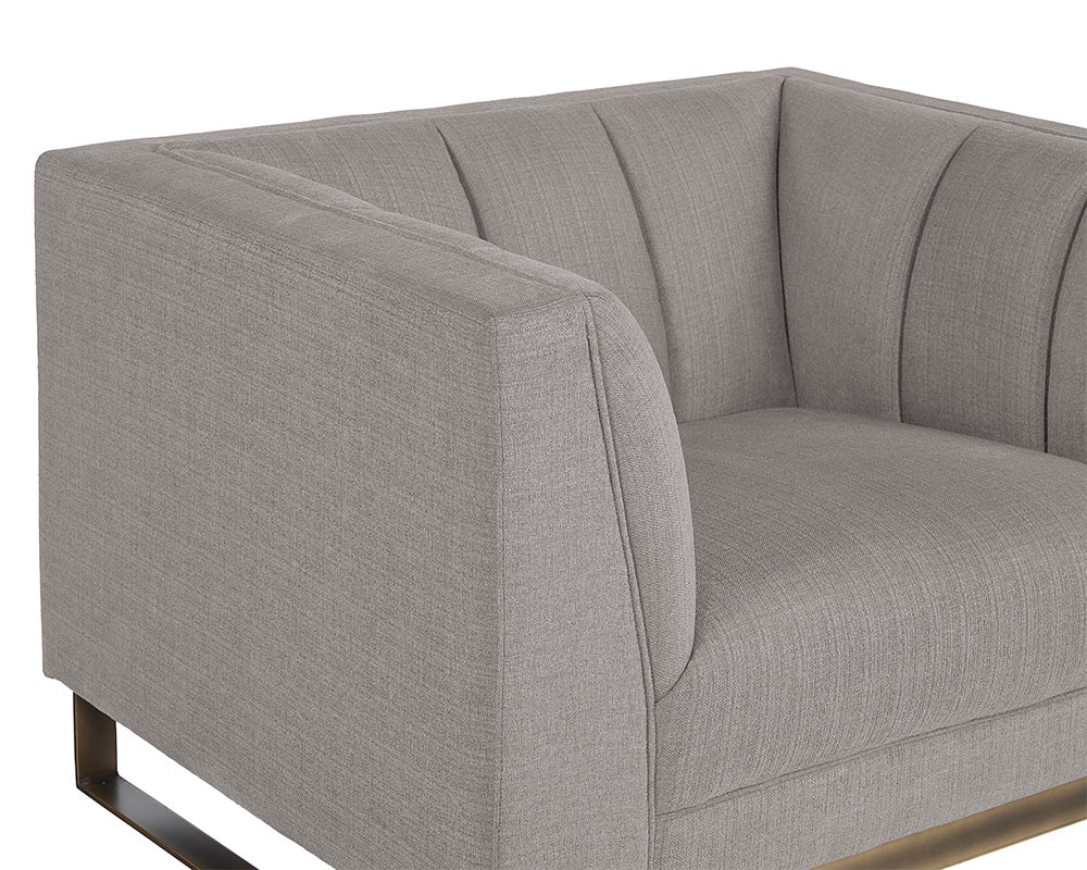 Sunpan Parker Armchair - Zenith Graphite Grey/Soft Grey