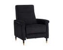 Sunpan Rupert Recliner In Abbington Black/Polo Club Stone