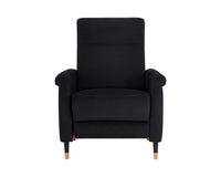 Sunpan Rupert Recliner In Abbington Black/Polo Club Stone