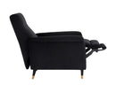 Sunpan Rupert Recliner In Abbington Black/Polo Club Stone