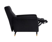 Sunpan Rupert Recliner In Abbington Black/Polo Club Stone