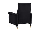 Sunpan Rupert Recliner In Abbington Black/Polo Club Stone