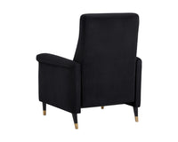 Sunpan Rupert Recliner In Abbington Black/Polo Club Stone