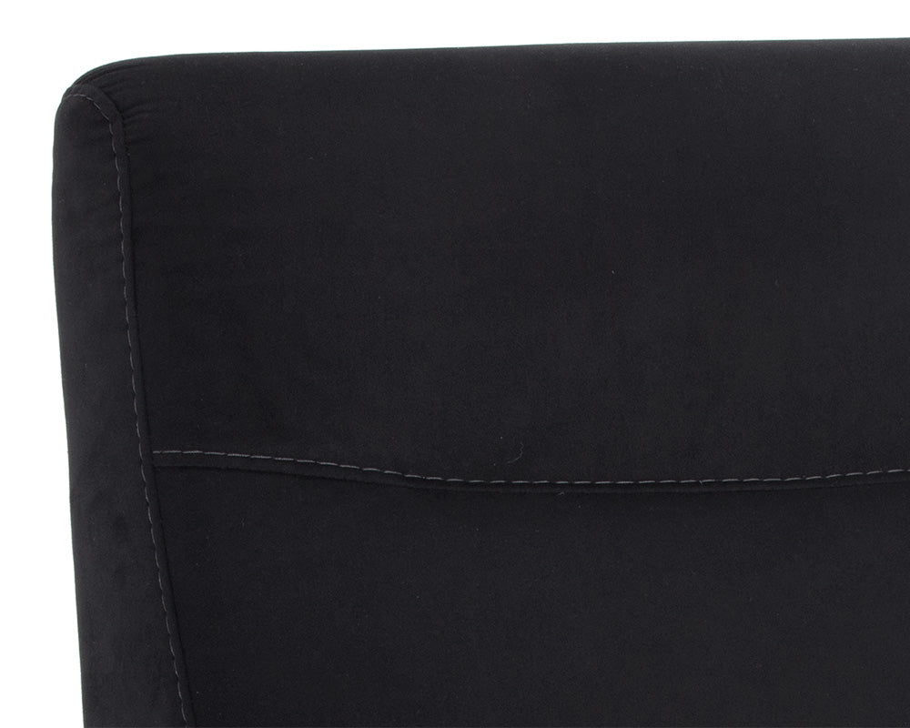 Sunpan Rupert Recliner In Abbington Black/Polo Club Stone