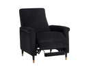 Sunpan Rupert Recliner In Abbington Black/Polo Club Stone
