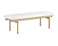 Sunpan Keith Bench - Dillon Black/Snow/White