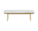 Sunpan Keith Bench - Dillon Black/Snow/White