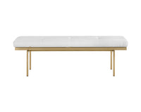 Sunpan Keith Bench - Dillon Black/Snow/White