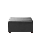 Sunpan Cornell Modular - Ottoman - Coal Black/Havana Dark Brown/Tobacco Tan