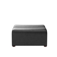 Sunpan Cornell Modular - Ottoman - Coal Black/Havana Dark Brown/Tobacco Tan