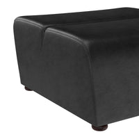 Sunpan Cornell Modular - Ottoman - Coal Black/Havana Dark Brown/Tobacco Tan