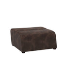 Sunpan Cornell Modular - Ottoman - Coal Black/Havana Dark Brown/Tobacco Tan