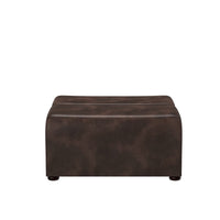 Sunpan Cornell Modular - Ottoman - Coal Black/Havana Dark Brown/Tobacco Tan