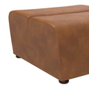 Sunpan Cornell Modular - Ottoman - Coal Black/Havana Dark Brown/Tobacco Tan