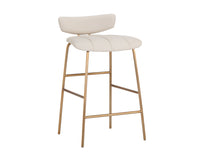 Sunpan Lorelei Counter Stool - Dillon Cream/Dillon Cream and Dillon Black