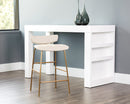 Sunpan Lorelei Counter Stool - Dillon Cream/Dillon Cream and Dillon Black