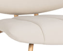 Sunpan Lorelei Counter Stool - Dillon Cream/Dillon Cream and Dillon Black