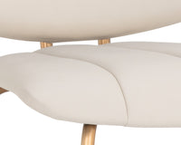 Sunpan Lorelei Counter Stool - Dillon Cream/Dillon Cream and Dillon Black
