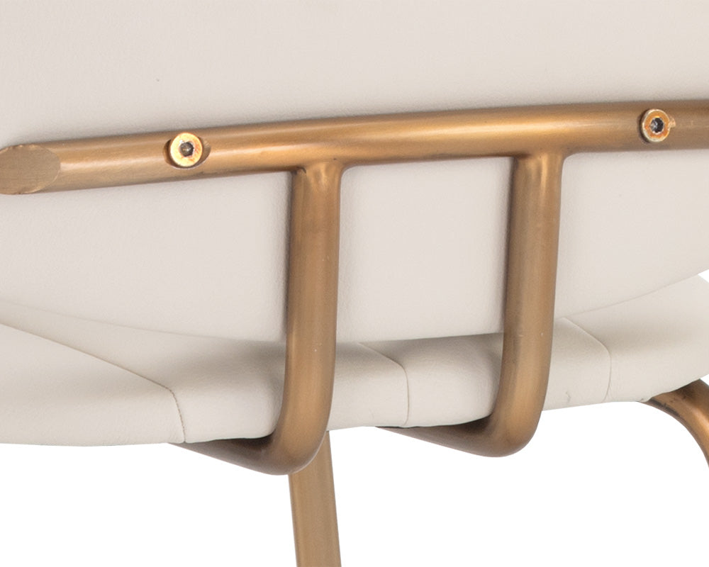Sunpan Lorelei Counter Stool - Dillon Cream/Dillon Cream and Dillon Black