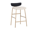Sunpan Lorelei Counter Stool - Dillon Cream/Dillon Cream and Dillon Black