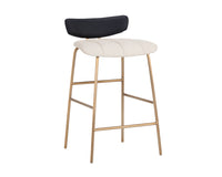 Sunpan Lorelei Counter Stool - Dillon Cream/Dillon Cream and Dillon Black