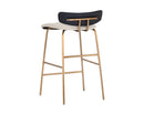 Sunpan Lorelei Counter Stool - Dillon Cream/Dillon Cream and Dillon Black