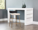Sunpan Lorelei Counter Stool - Dillon Cream/Dillon Cream and Dillon Black
