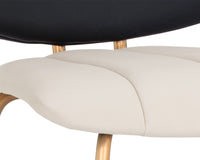 Sunpan Lorelei Counter Stool - Dillon Cream/Dillon Cream and Dillon Black