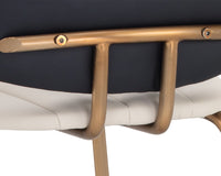 Sunpan Lorelei Counter Stool - Dillon Cream/Dillon Cream and Dillon Black