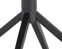 Sunpan Cassius Swivel Dining Armchair - Abbington Black and Bravo Black/Dillon Cream/Slate Tint and Nightfall Black