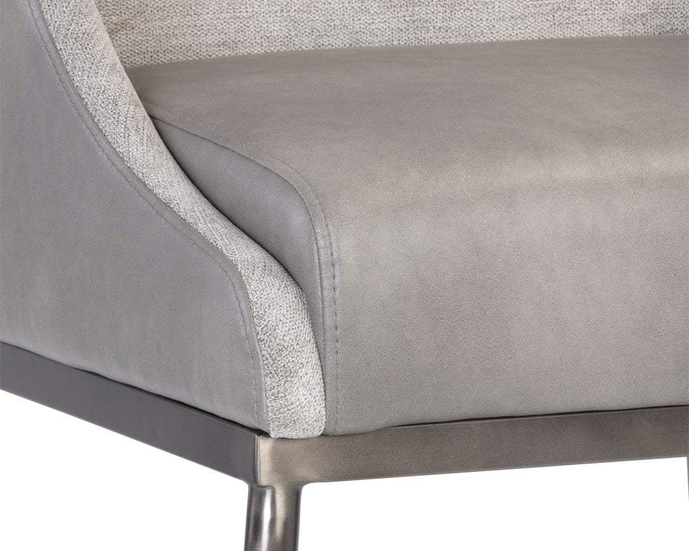 Sunpan Dalary Counter Stool - Bravo Metal / Polo Club Stone