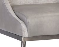 Sunpan Dalary Counter Stool - Bravo Metal / Polo Club Stone