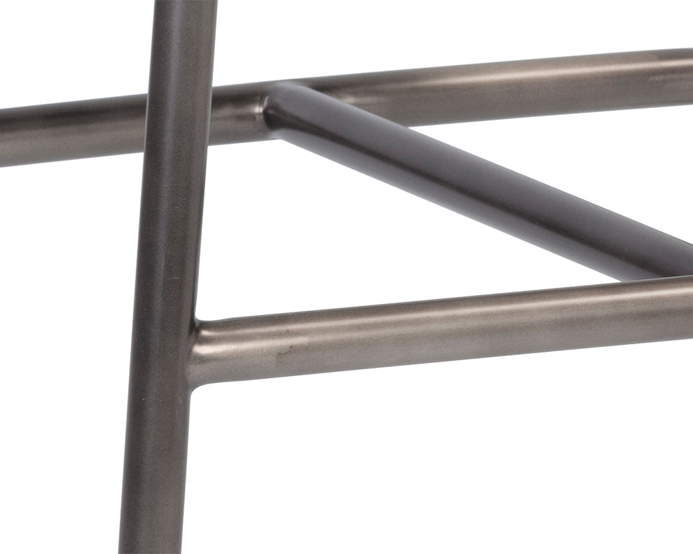 Sunpan Dalary Counter Stool - Bravo Metal / Polo Club Stone