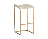 Sunpan Faye Barstool - Bravo Black/Cream