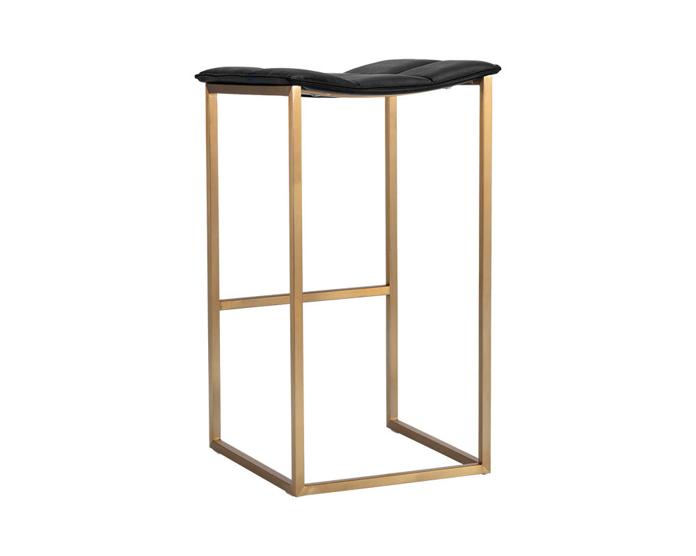 Sunpan Faye Barstool - Bravo Black/Cream