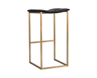 Sunpan Faye Barstool - Bravo Black/Cream