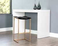 Sunpan Faye Barstool - Bravo Black/Cream