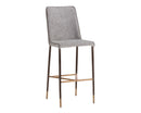 Sunpan Klaus Barstool - Black - Sparrow Grey and Napa Black/ Flint Grey and Napa Taupe