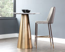 Sunpan Klaus Barstool - Black - Sparrow Grey and Napa Black/ Flint Grey and Napa Taupe