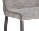 Sunpan Klaus Barstool - Black - Sparrow Grey and Napa Black/ Flint Grey and Napa Taupe