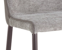 Sunpan Klaus Barstool - Black - Sparrow Grey and Napa Black/ Flint Grey and Napa Taupe