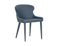 Sunpan Evora Dining Chair - Dillon Stratus Gray / Thunder Blue - Set of Two