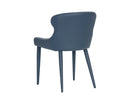 Sunpan Evora Dining Chair - Dillon Stratus Gray / Thunder Blue - Set of Two