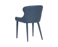 Sunpan Evora Dining Chair - Dillon Stratus Gray / Thunder Blue - Set of Two