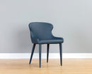 Sunpan Evora Dining Chair - Dillon Stratus Gray / Thunder Blue - Set of Two